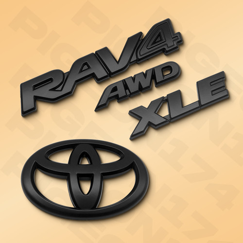 4pc liftgate emblem - liftgate, overlay